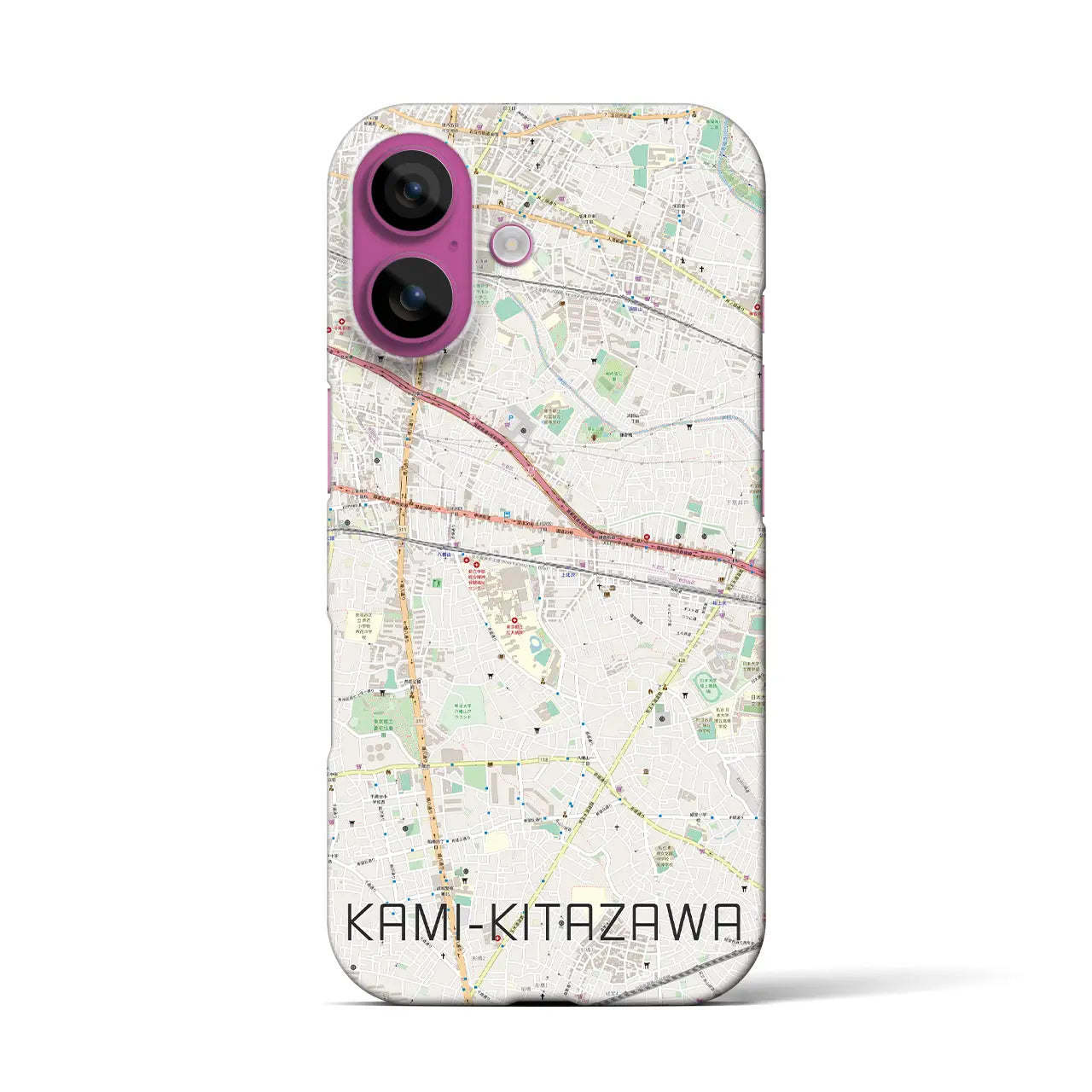【上北沢(東京都)】地図柄iPhoneケース(バックカバータイプ)