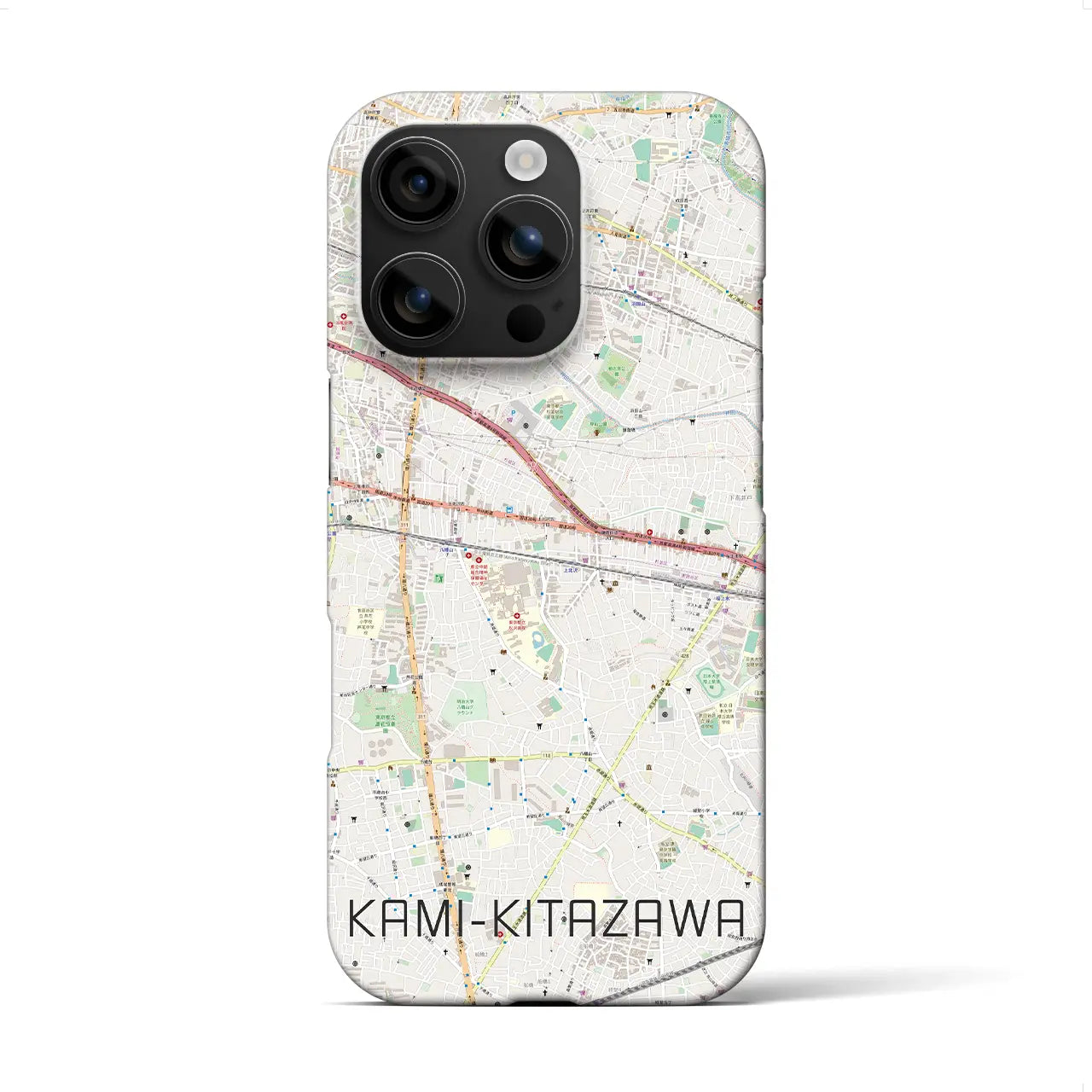 【上北沢(東京都)】地図柄iPhoneケース(バックカバータイプ)