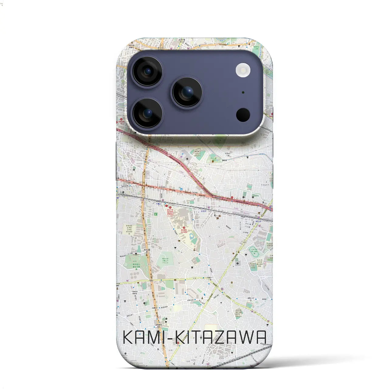 【上北沢(東京都)】地図柄iPhoneケース(バックカバータイプ)