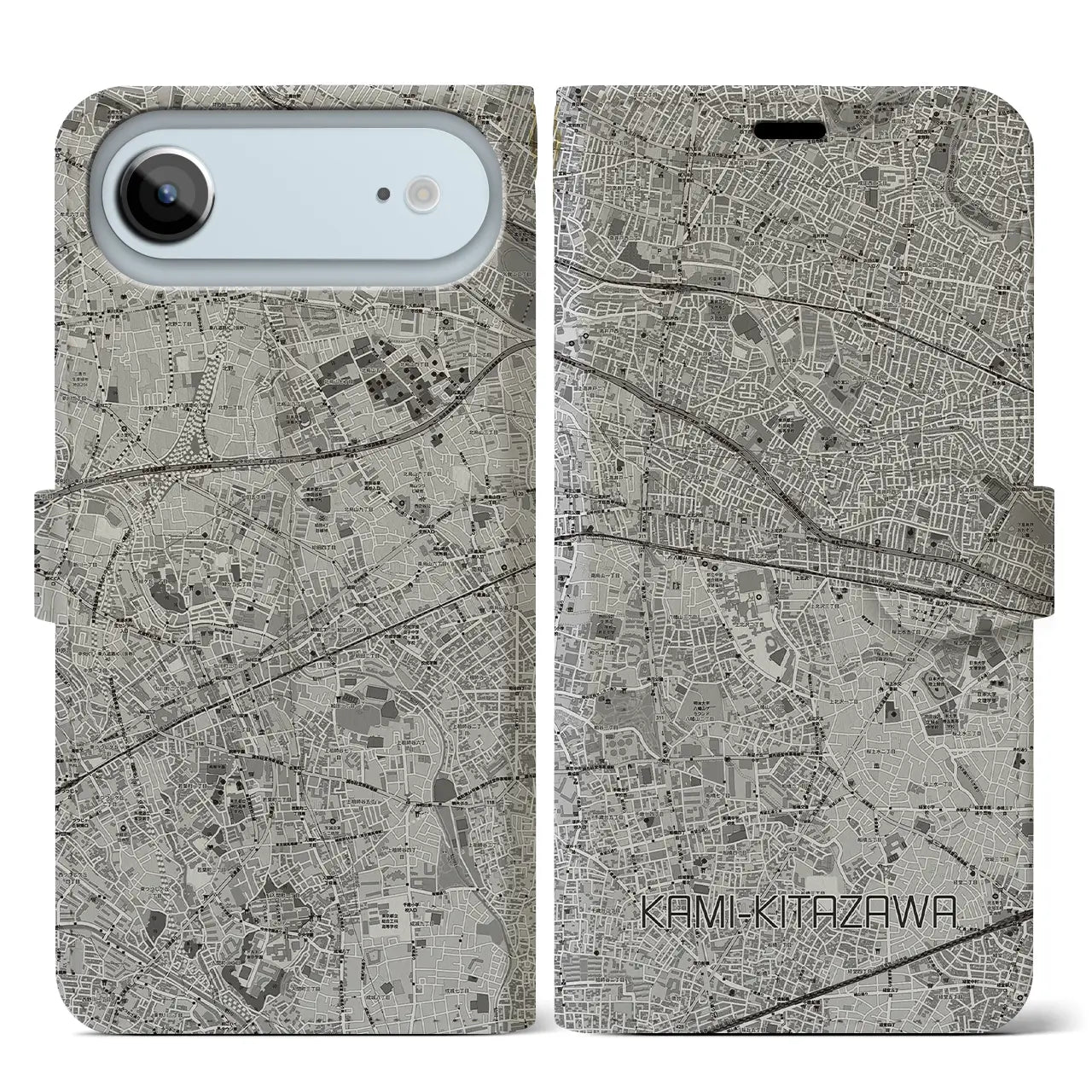 【上北沢(東京都)】地図柄iPhoneケース(手帳タイプ)