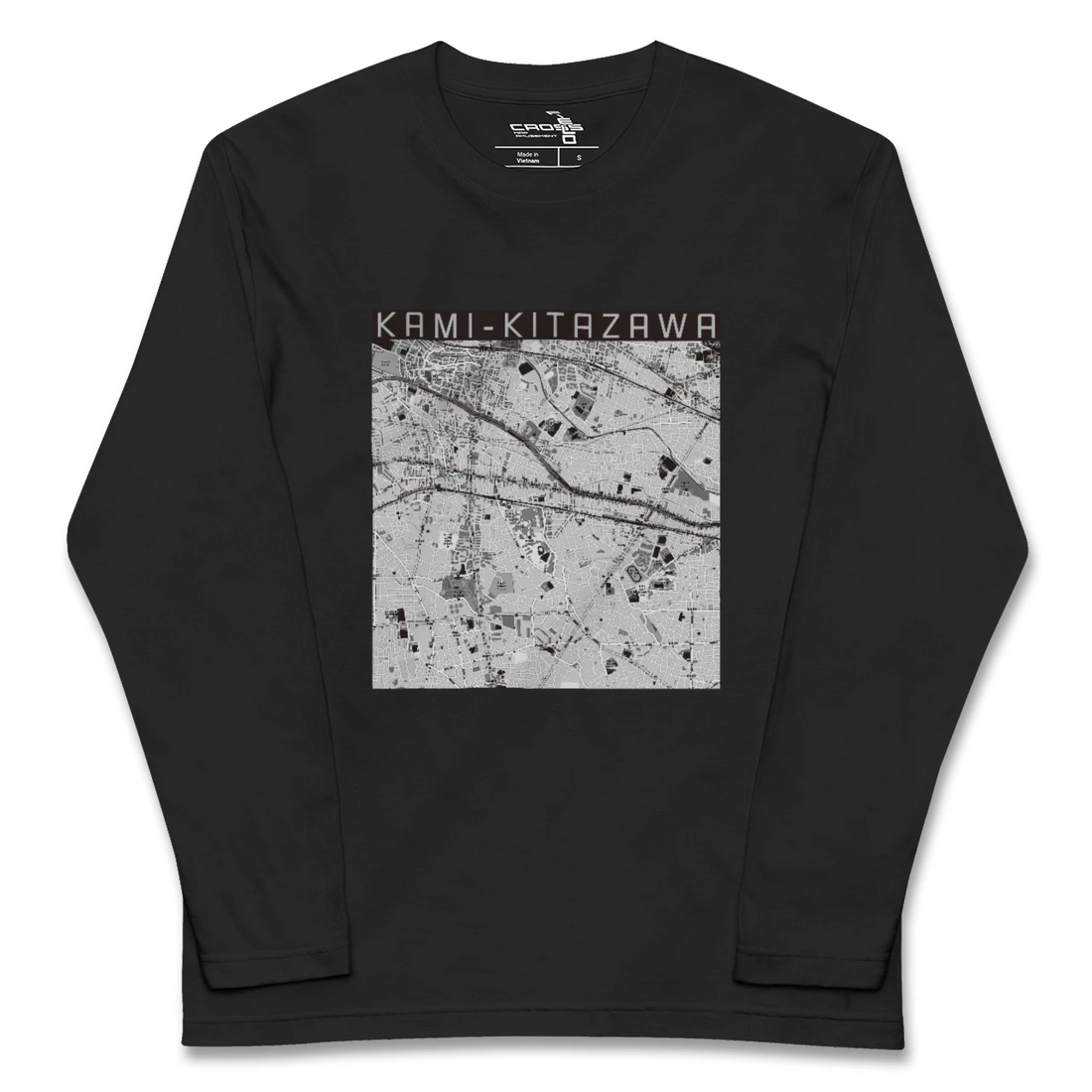【上北沢(東京都)】地図柄ロングスリーブTシャツ
