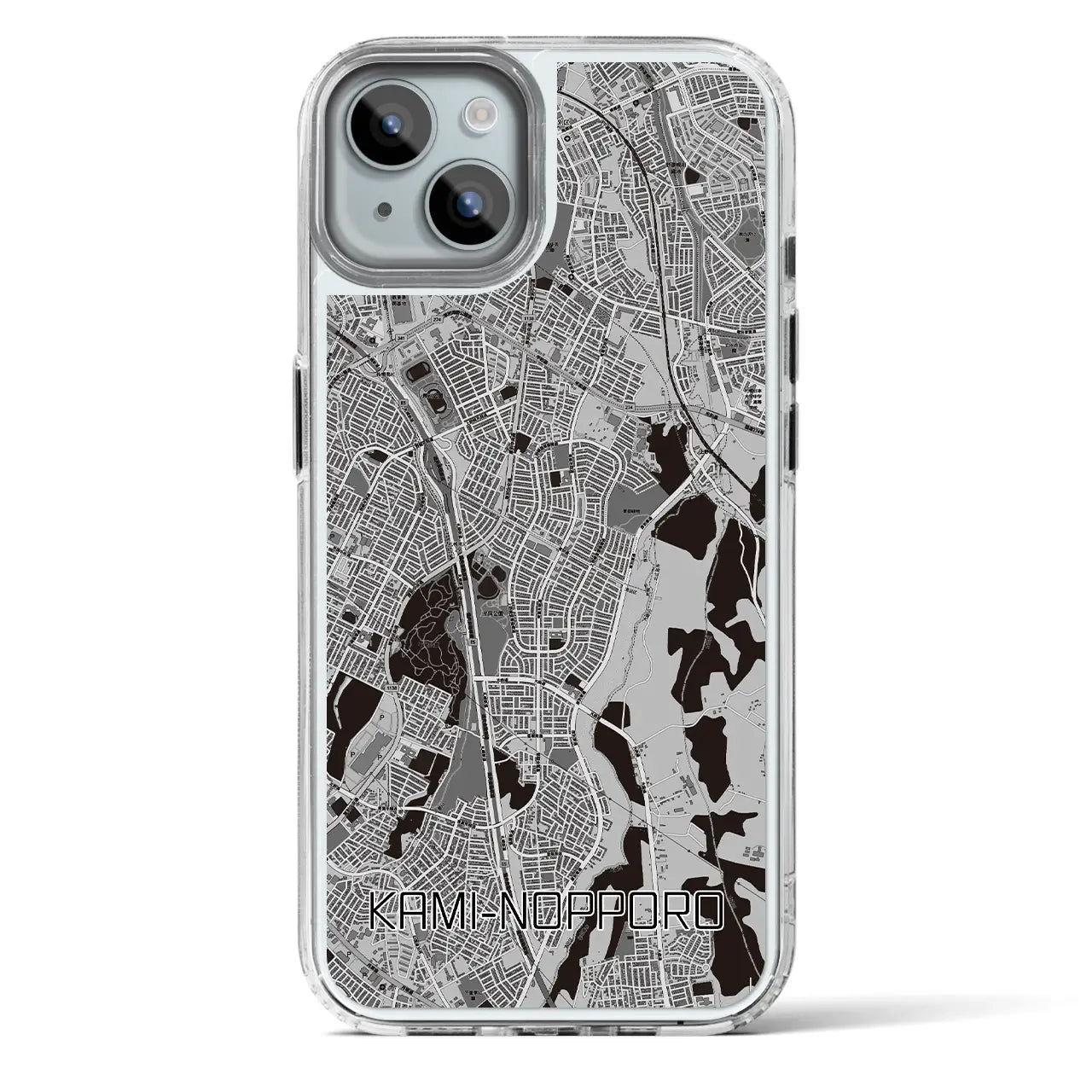 【上野幌(北海道)】地図柄iPhoneケース(MagSafeタイプ)