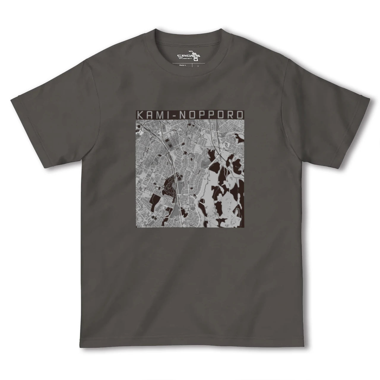 【上野幌(北海道)】地図柄ヘビーウェイトTシャツ