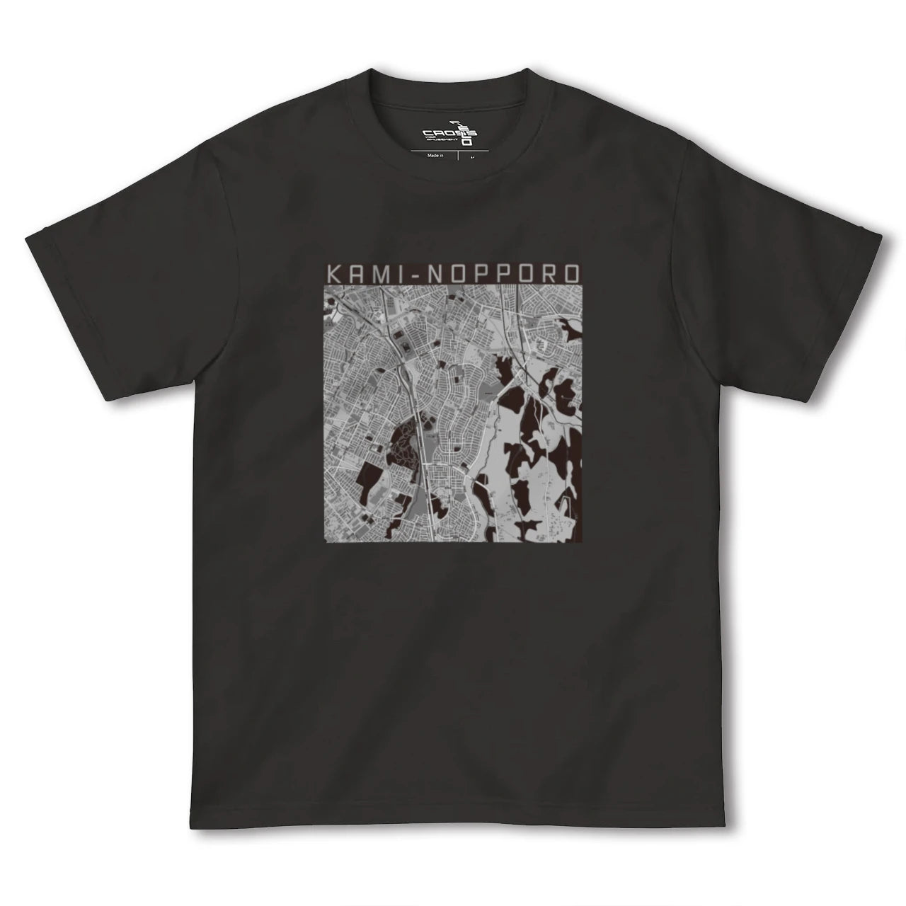 【上野幌(北海道)】地図柄ヘビーウェイトTシャツ