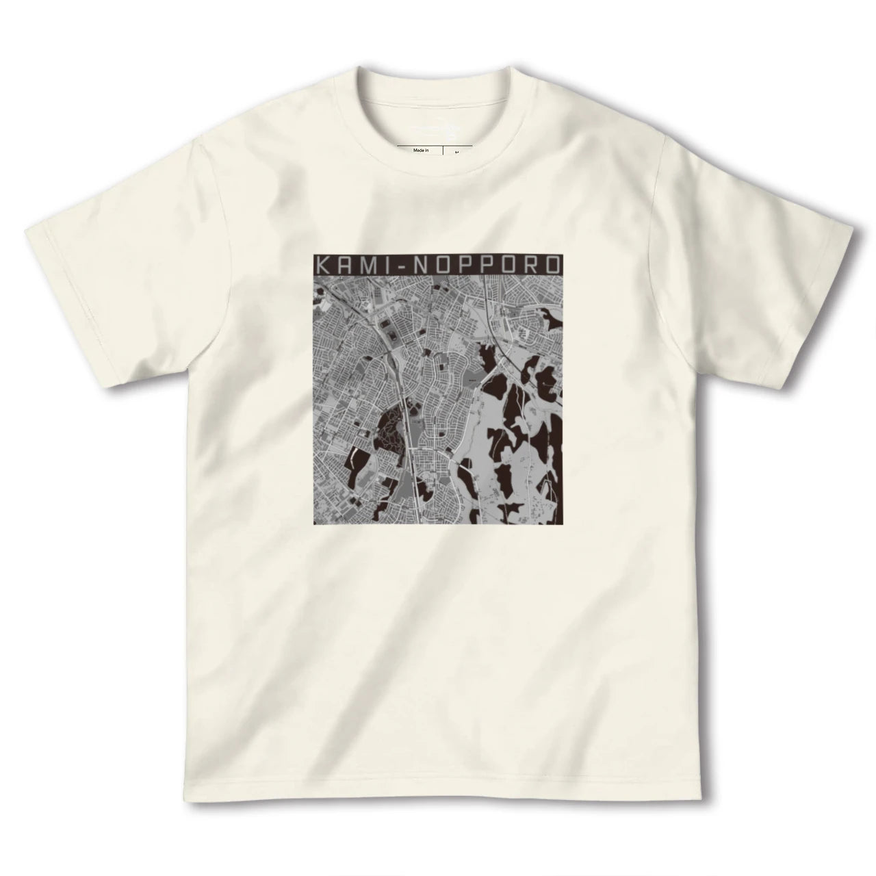 【上野幌(北海道)】地図柄ヘビーウェイトTシャツ