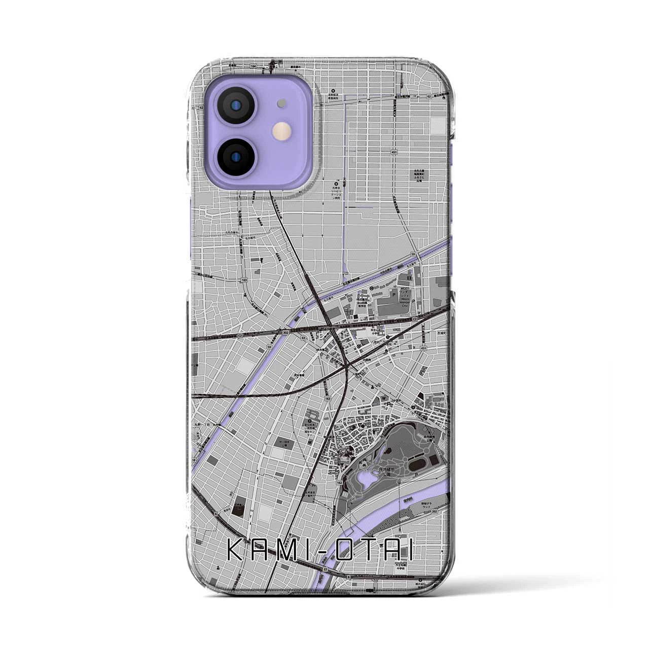 【上小田井(愛知県)】地図柄iPhoneケース(クリアタイプ)