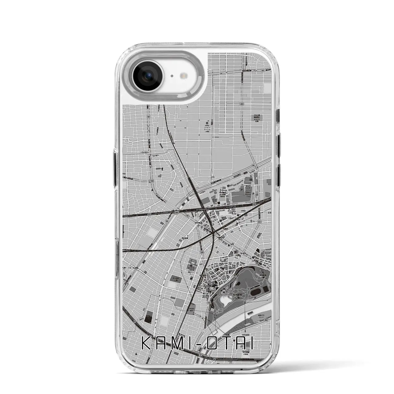 【上小田井(愛知県)】地図柄iPhoneケース(MagSafeタイプ)