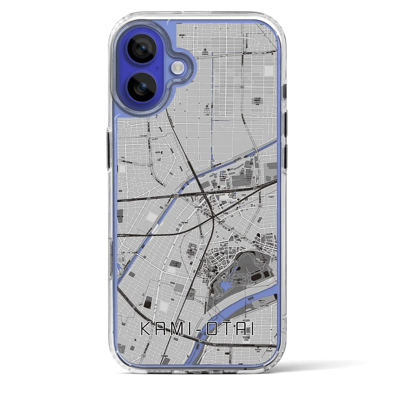 【上小田井(愛知県)】地図柄iPhoneケース(MagSafeタイプ)