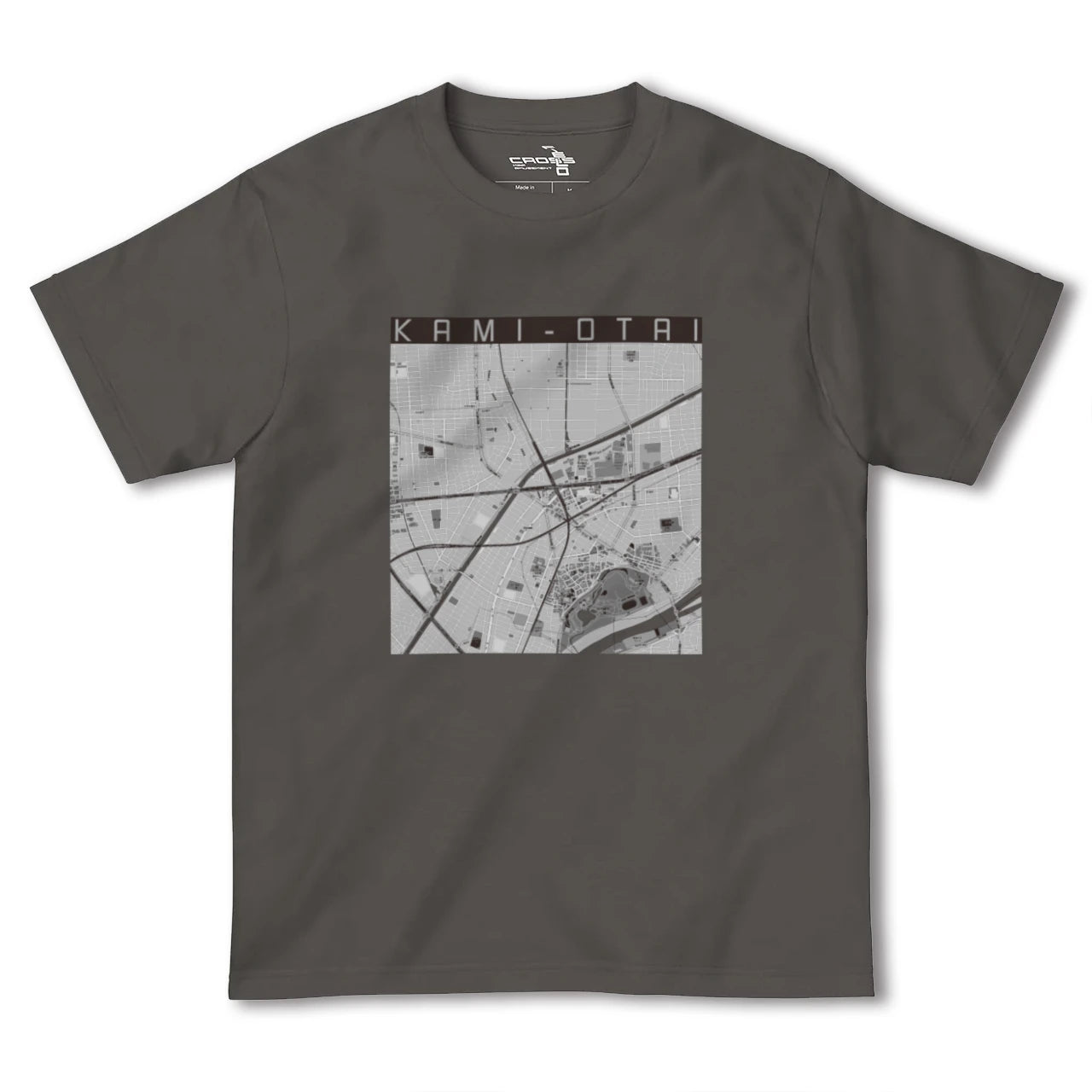 【上小田井(愛知県)】地図柄ヘビーウェイトTシャツ
