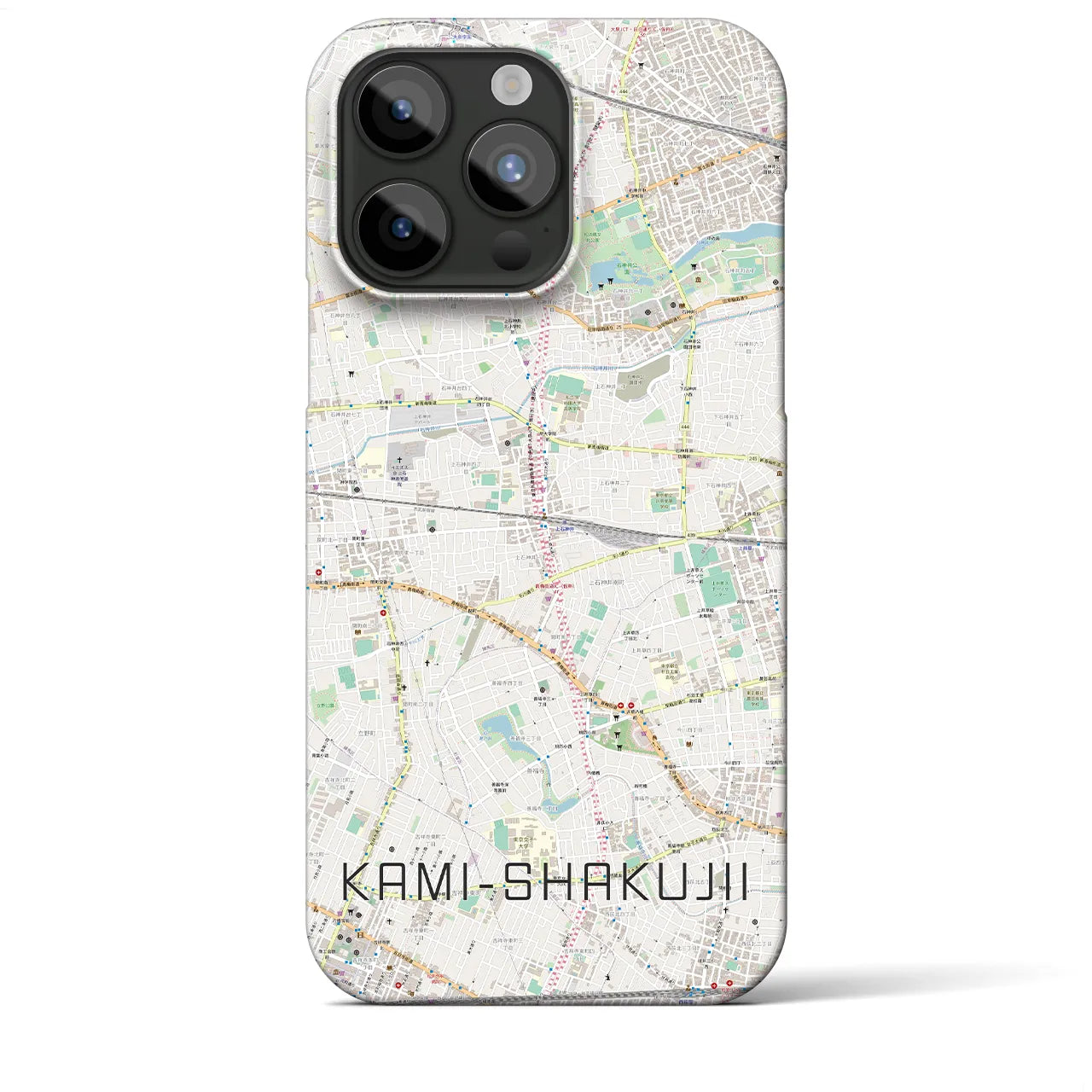 【上石神井(東京都)】地図柄iPhoneケース(バックカバータイプ)