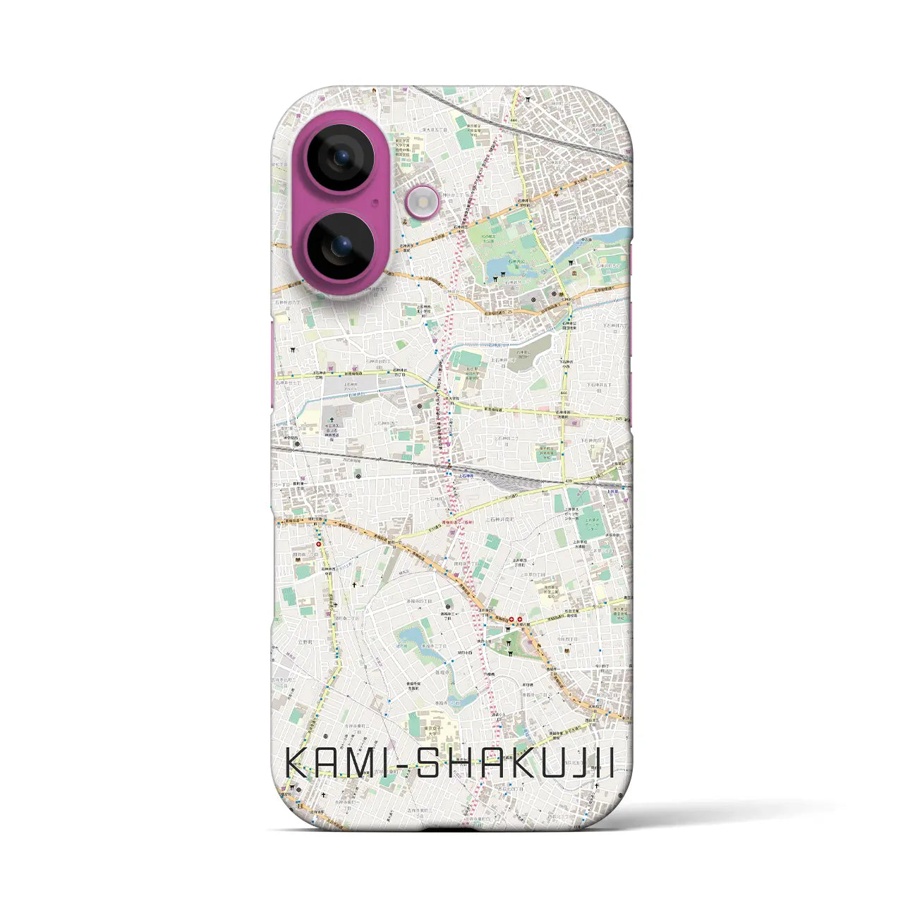 【上石神井(東京都)】地図柄iPhoneケース(バックカバータイプ)