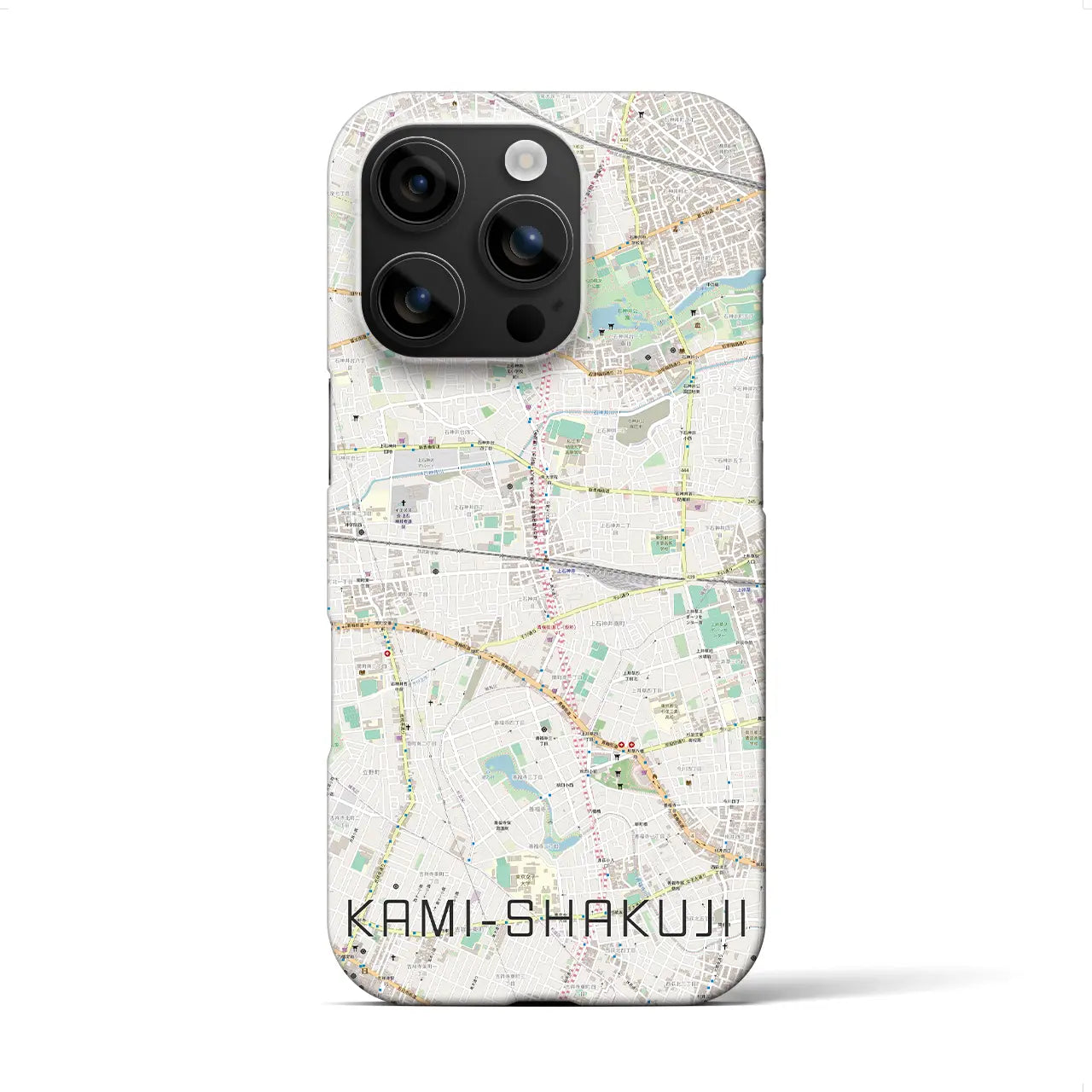 【上石神井(東京都)】地図柄iPhoneケース(バックカバータイプ)