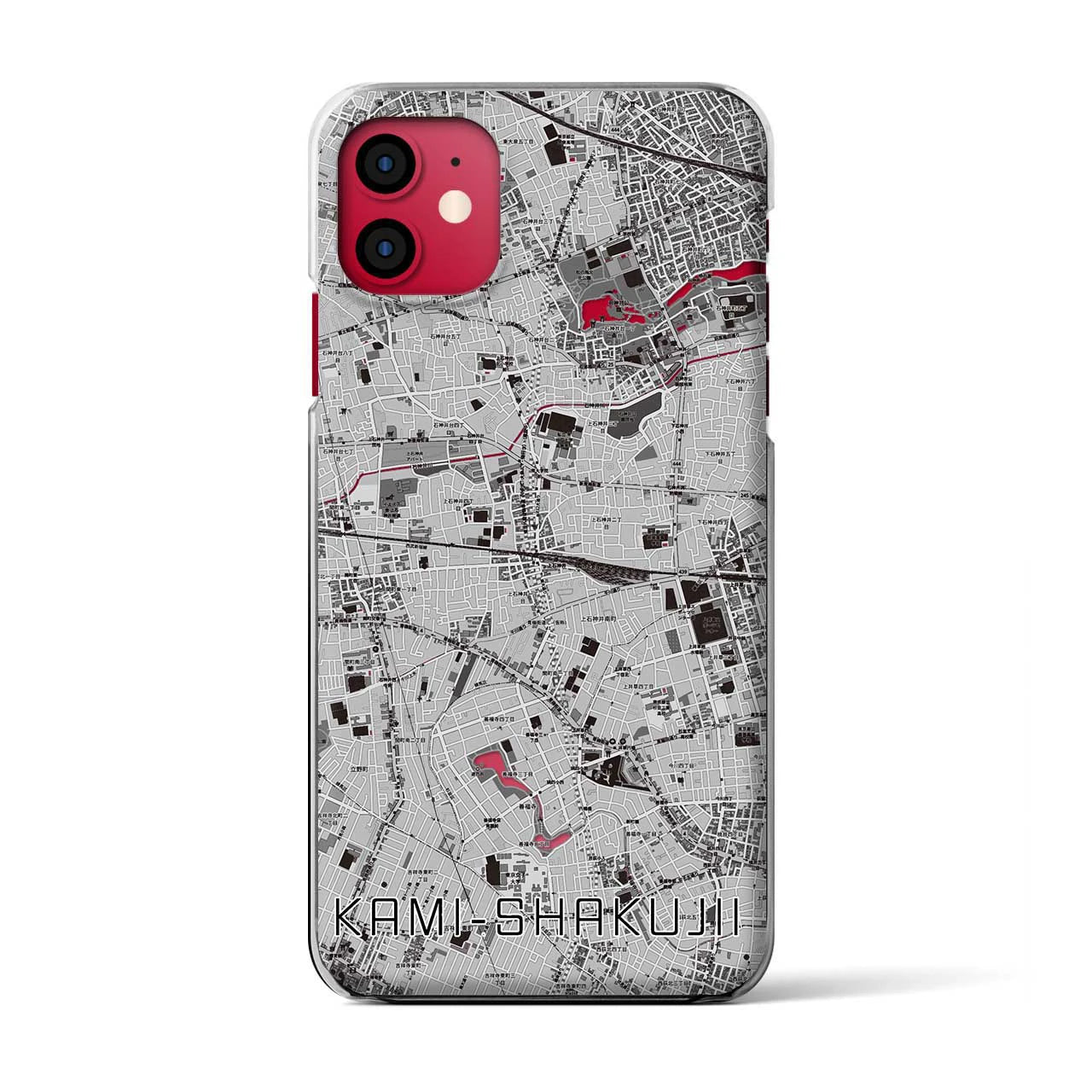 【上石神井(東京都)】地図柄iPhoneケース(クリアタイプ)