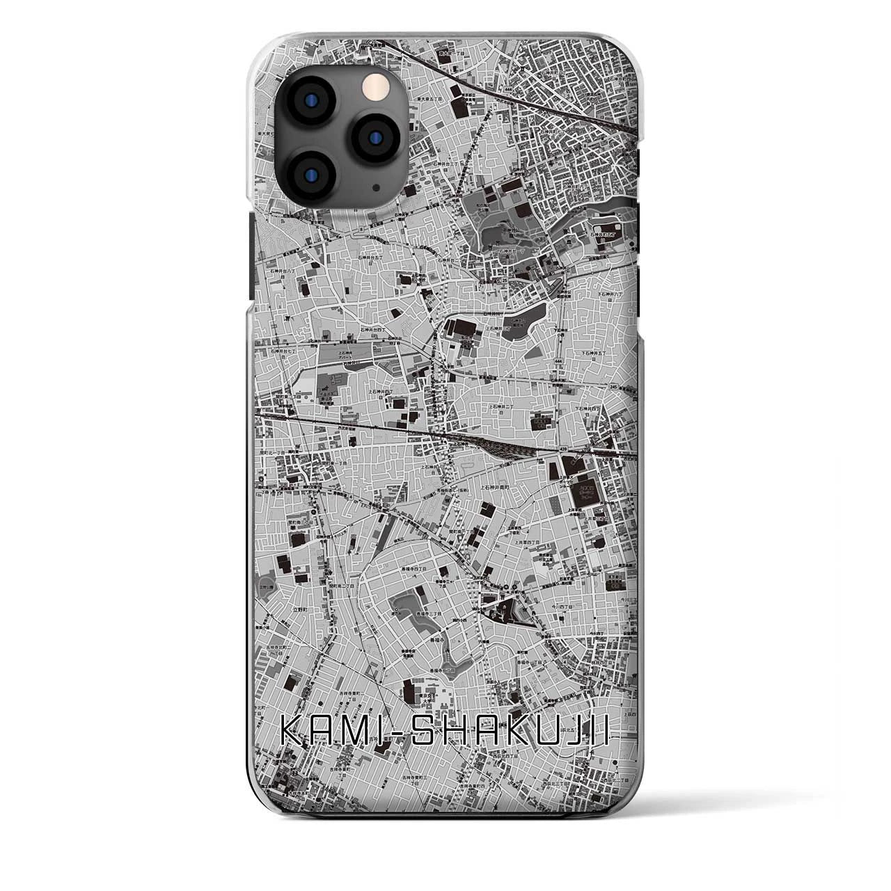 【上石神井(東京都)】地図柄iPhoneケース(クリアタイプ)