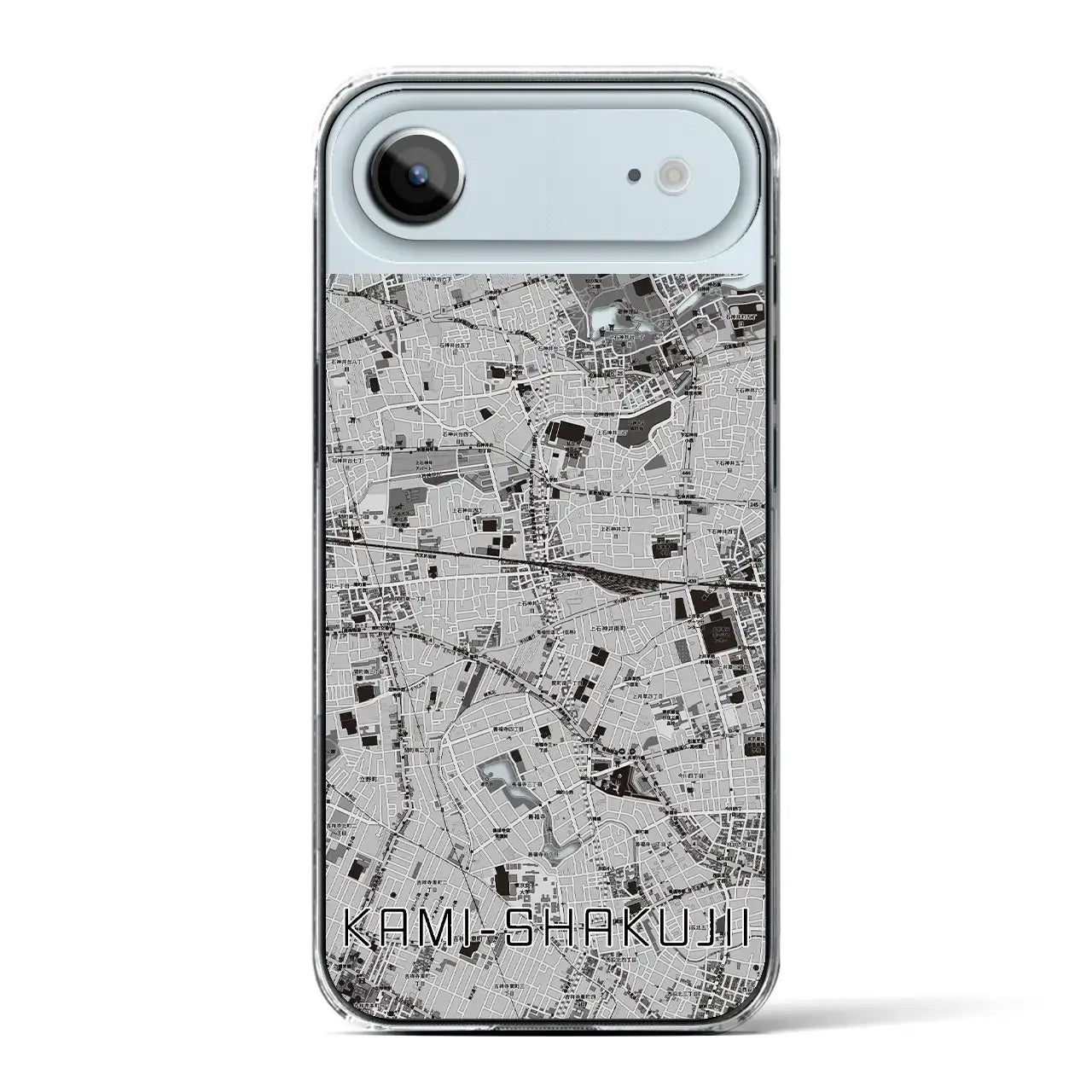 【上石神井(東京都)】地図柄iPhoneケース(クリアタイプ)