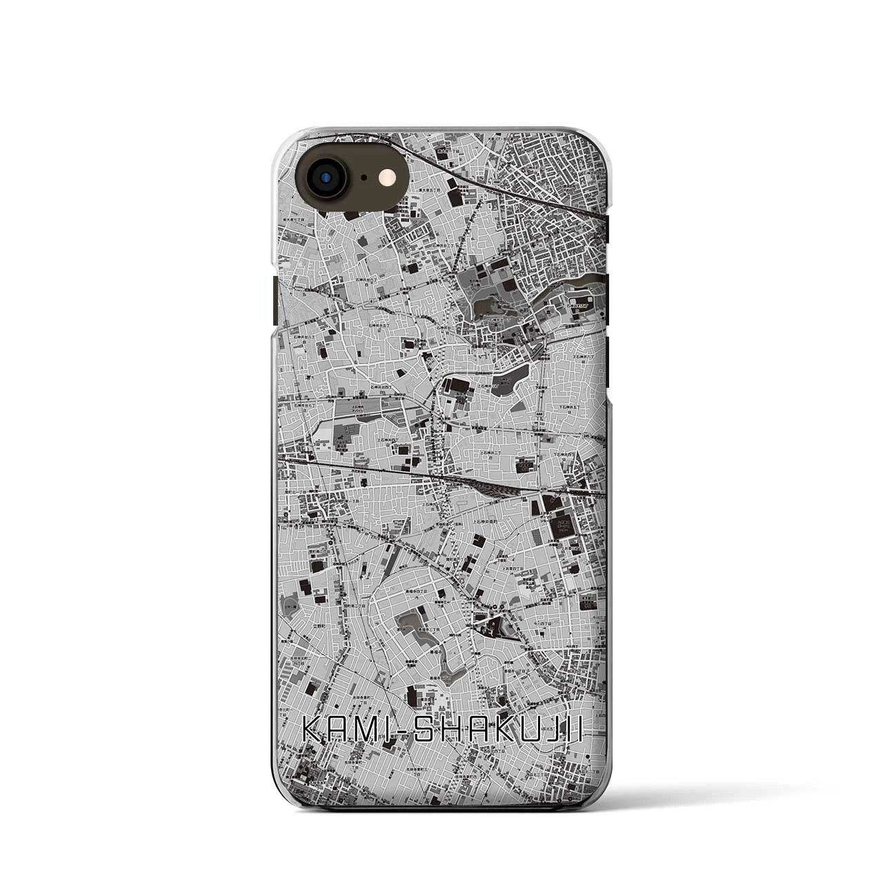 【上石神井(東京都)】地図柄iPhoneケース(クリアタイプ)