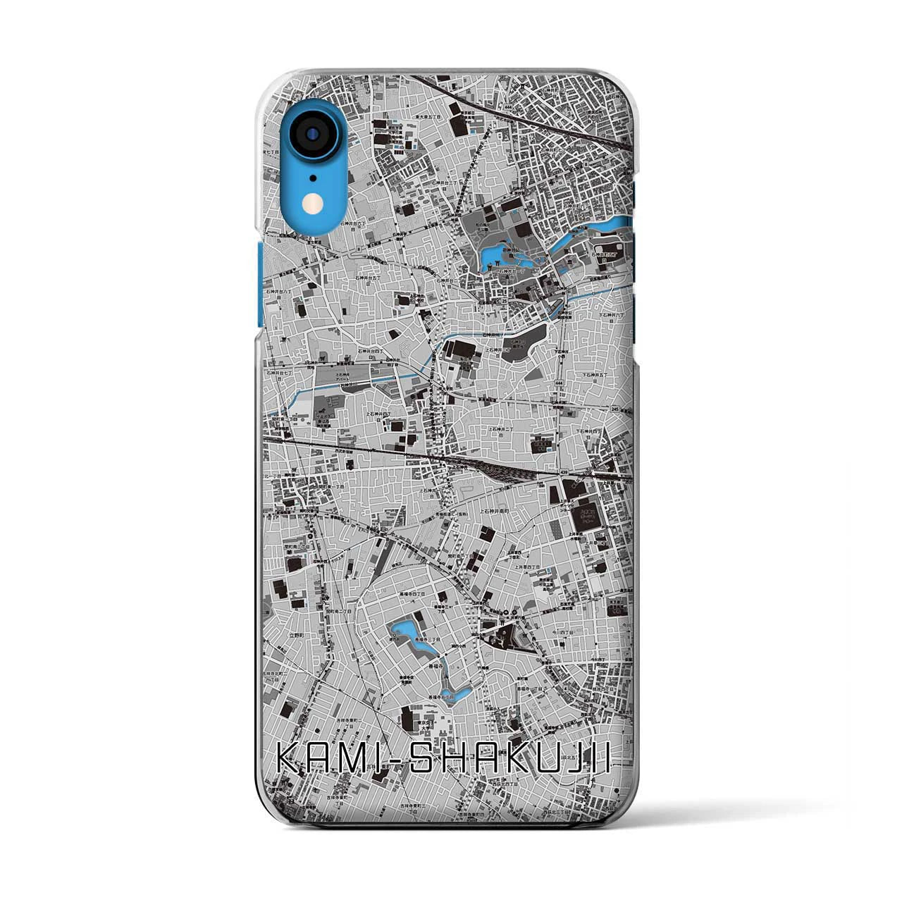 【上石神井(東京都)】地図柄iPhoneケース(クリアタイプ)