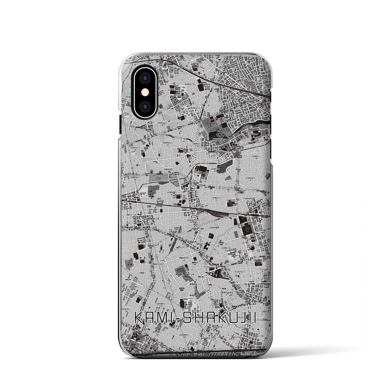 【上石神井(東京都)】地図柄iPhoneケース(クリアタイプ)