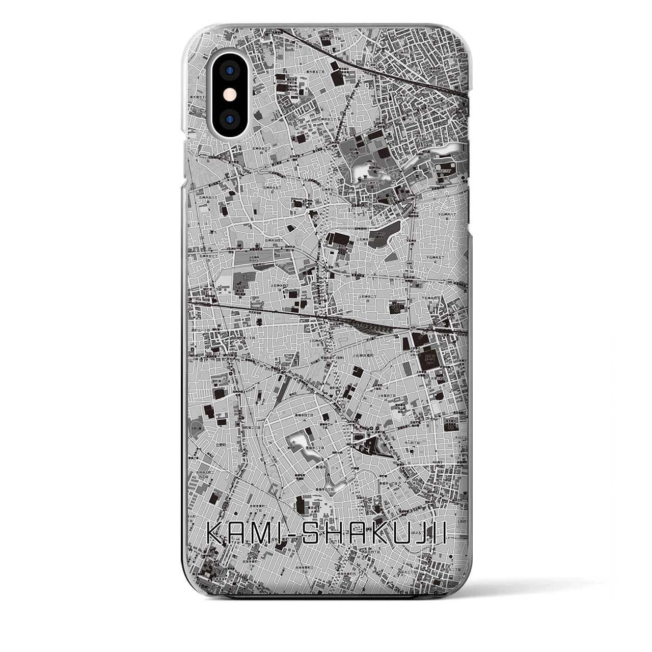 【上石神井(東京都)】地図柄iPhoneケース(クリアタイプ)