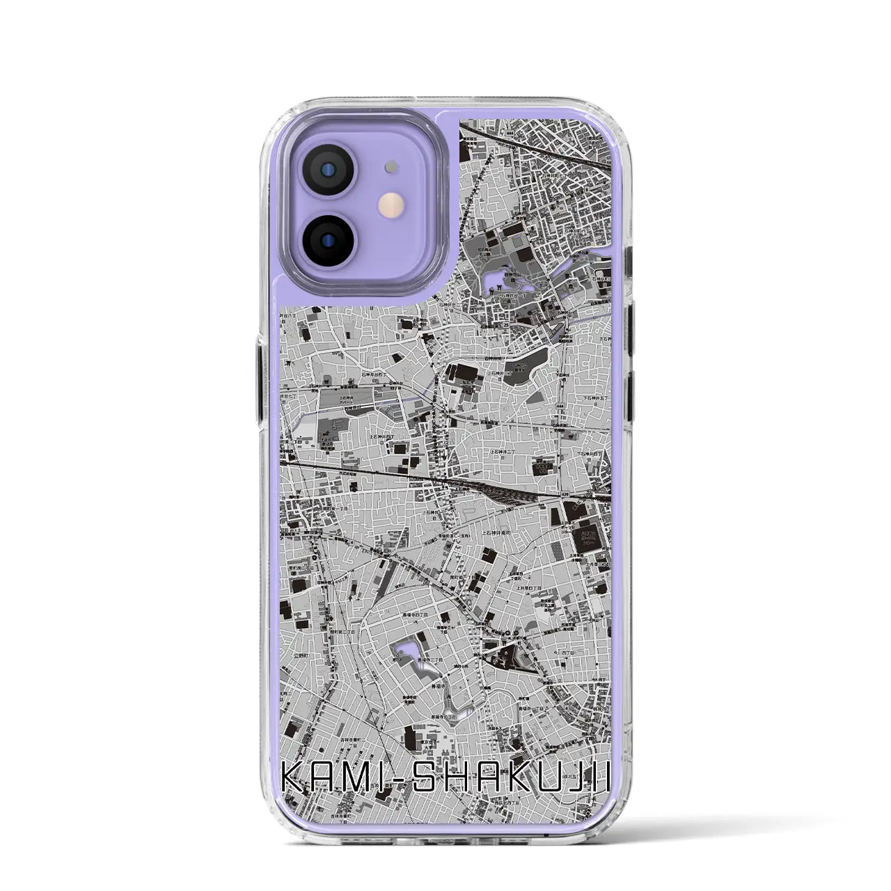 【上石神井(東京都)】地図柄iPhoneケース(MagSafeタイプ)