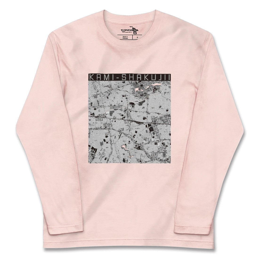 【上石神井(東京都)】地図柄ロングスリーブTシャツ