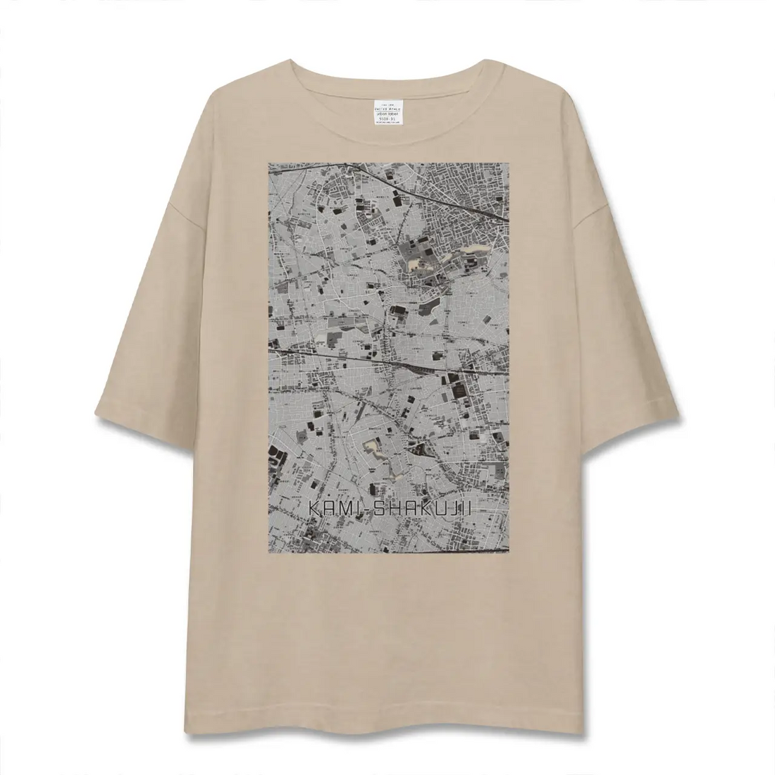 【上石神井(東京都)】地図柄ビッグシルエットTシャツ