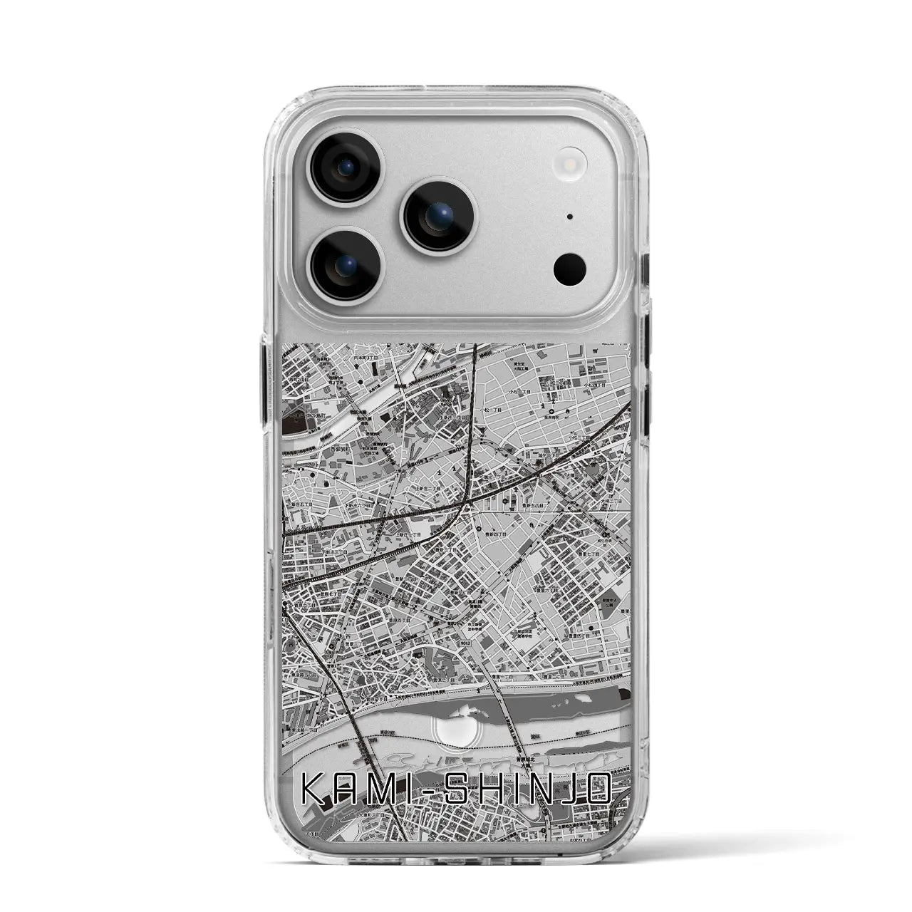 【上新庄(大阪府)】地図柄iPhoneケース(MagSafeタイプ)