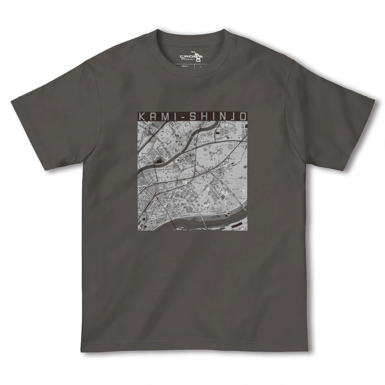 【上新庄(大阪府)】地図柄ヘビーウェイトTシャツ