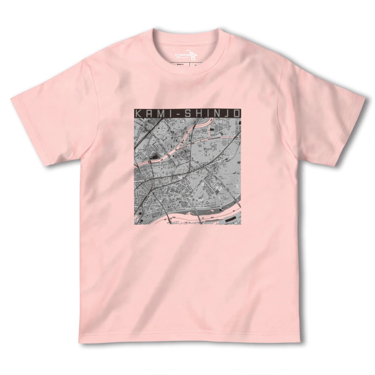 【上新庄(大阪府)】地図柄ヘビーウェイトTシャツ