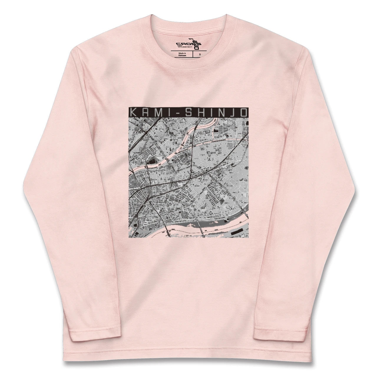 【上新庄(大阪府)】地図柄ロングスリーブTシャツ