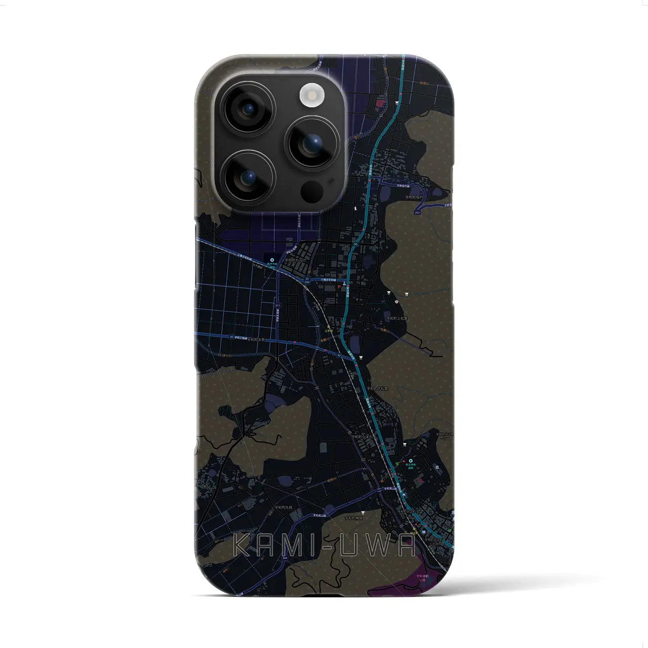 【上宇和(愛媛県)】地図柄iPhoneケース(バックカバータイプ)