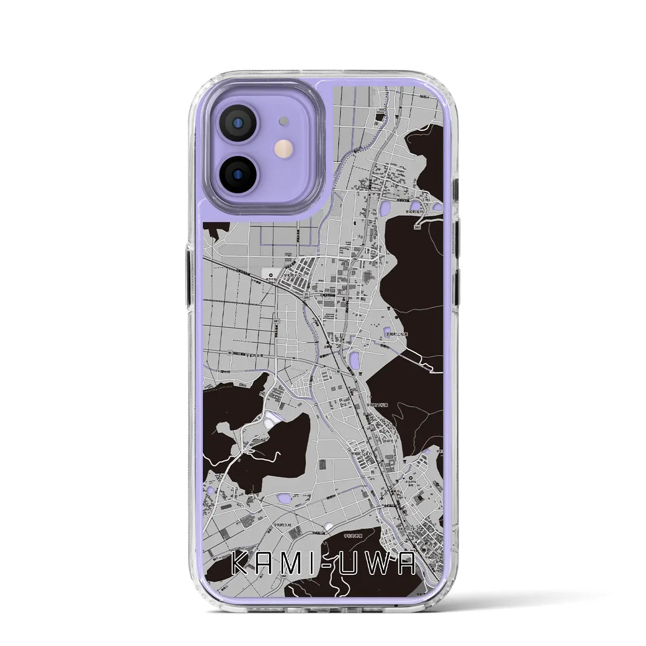 【上宇和(愛媛県)】地図柄iPhoneケース(MagSafeタイプ)