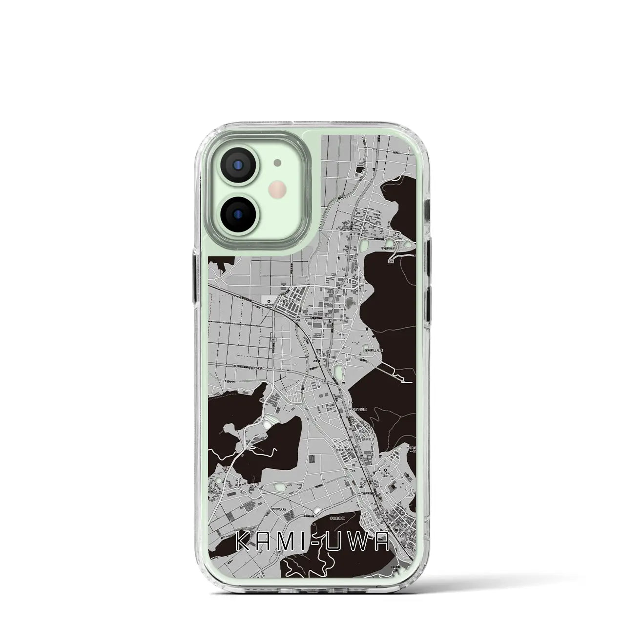 【上宇和(愛媛県)】地図柄iPhoneケース(MagSafeタイプ)