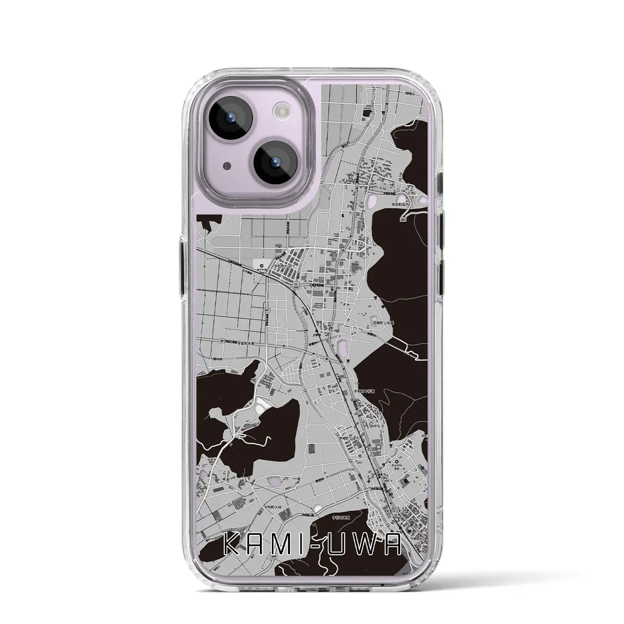 【上宇和(愛媛県)】地図柄iPhoneケース(MagSafeタイプ)