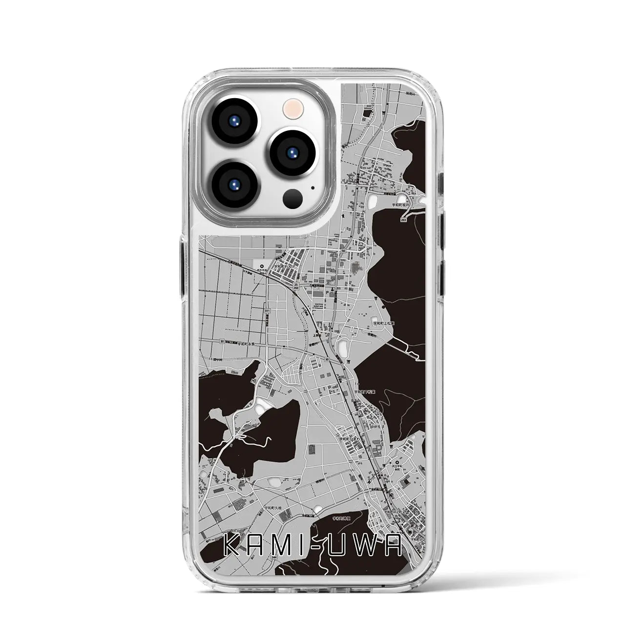 【上宇和(愛媛県)】地図柄iPhoneケース(MagSafeタイプ)