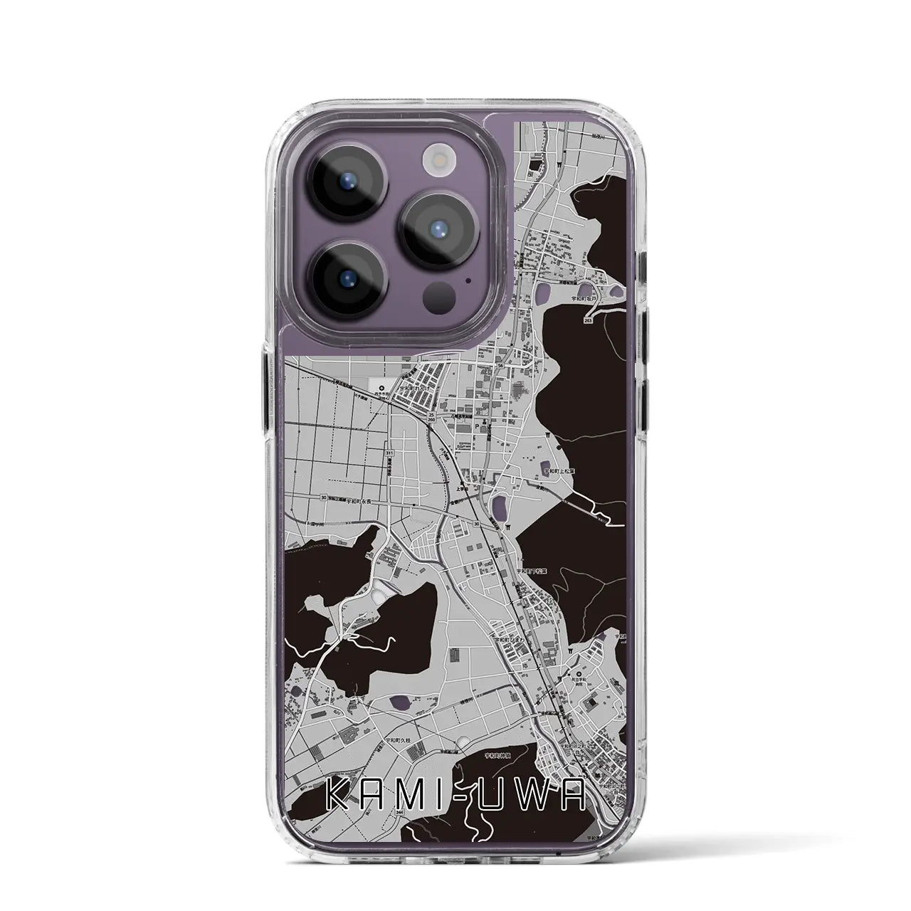 【上宇和(愛媛県)】地図柄iPhoneケース(MagSafeタイプ)