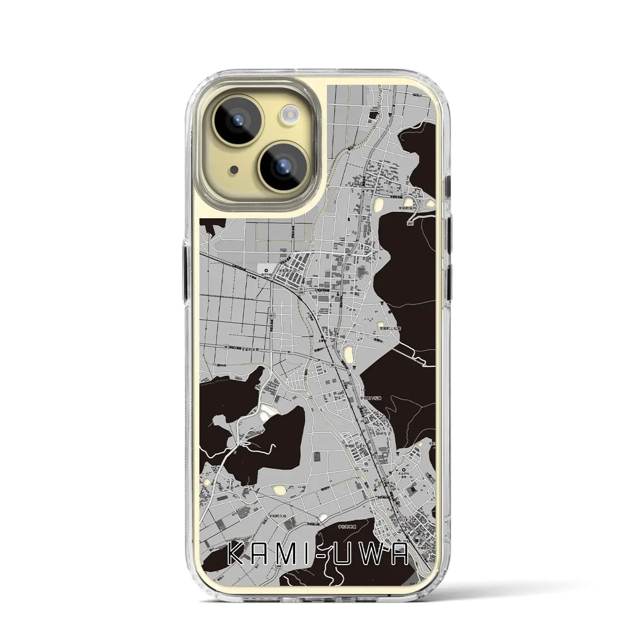 【上宇和(愛媛県)】地図柄iPhoneケース(MagSafeタイプ)