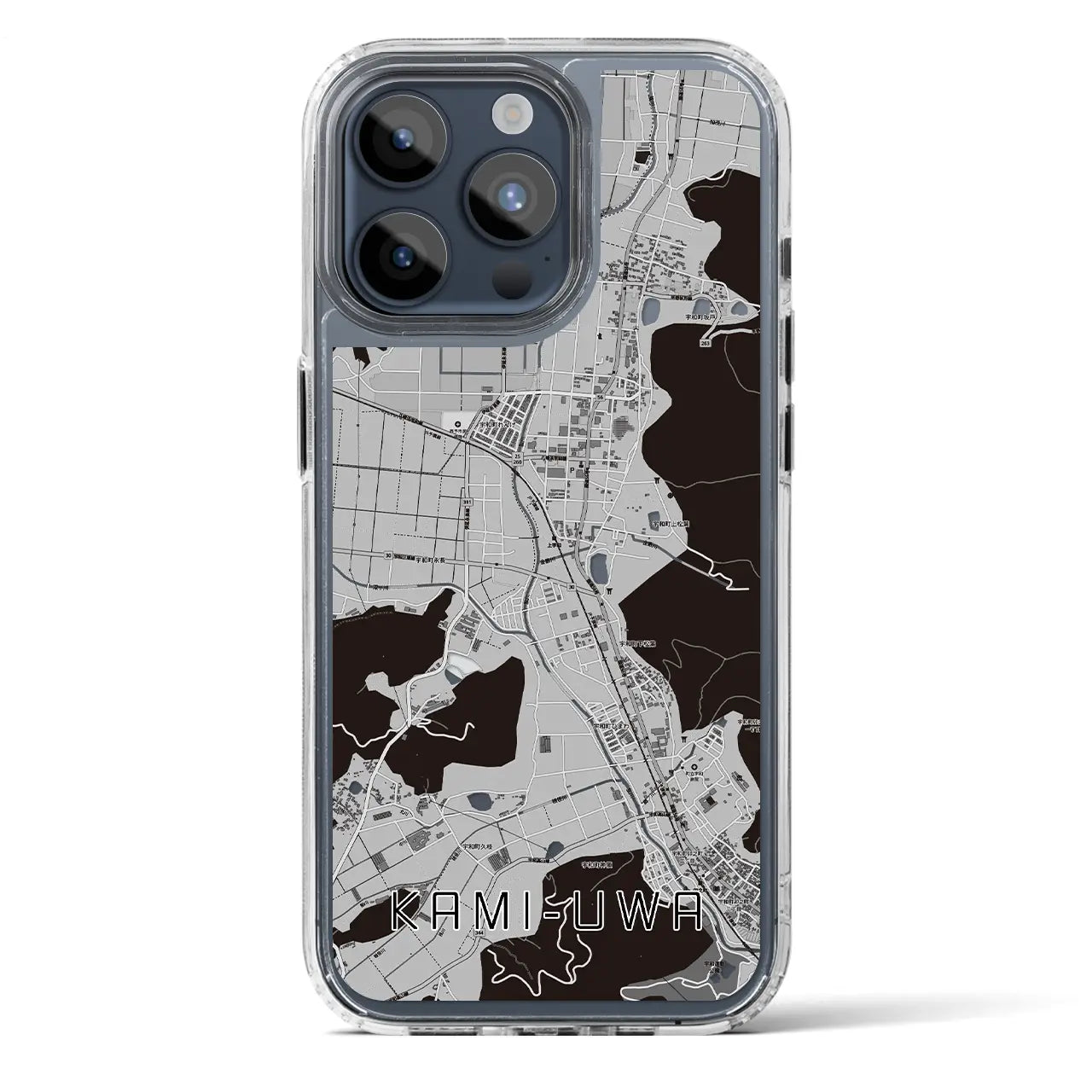 【上宇和(愛媛県)】地図柄iPhoneケース(MagSafeタイプ)