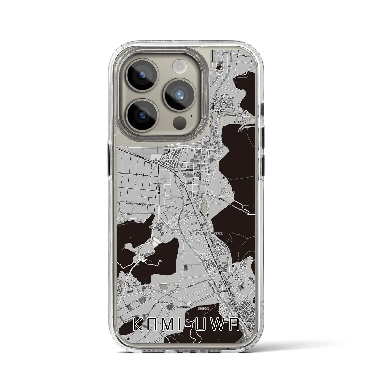 【上宇和(愛媛県)】地図柄iPhoneケース(MagSafeタイプ)