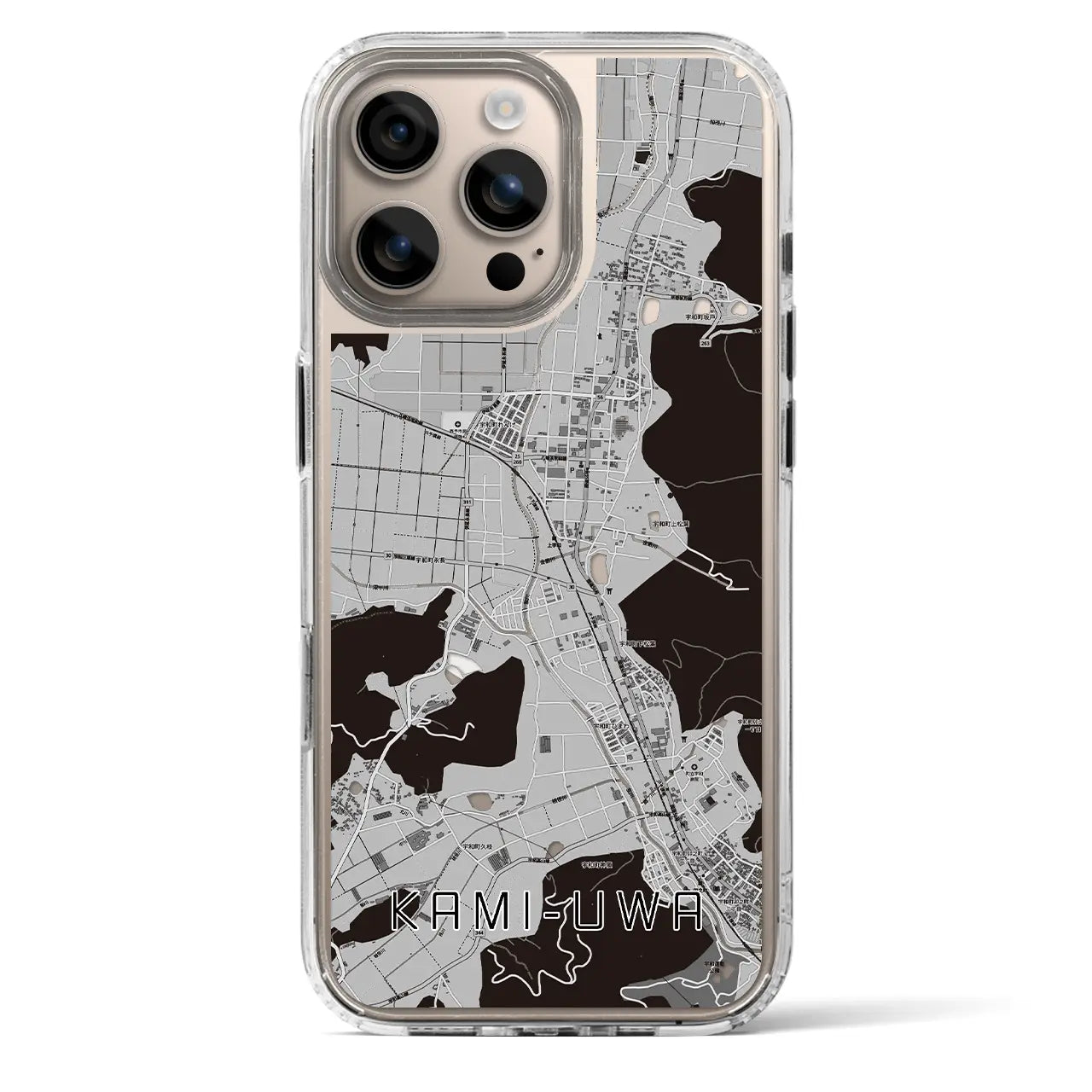 【上宇和(愛媛県)】地図柄iPhoneケース(MagSafeタイプ)