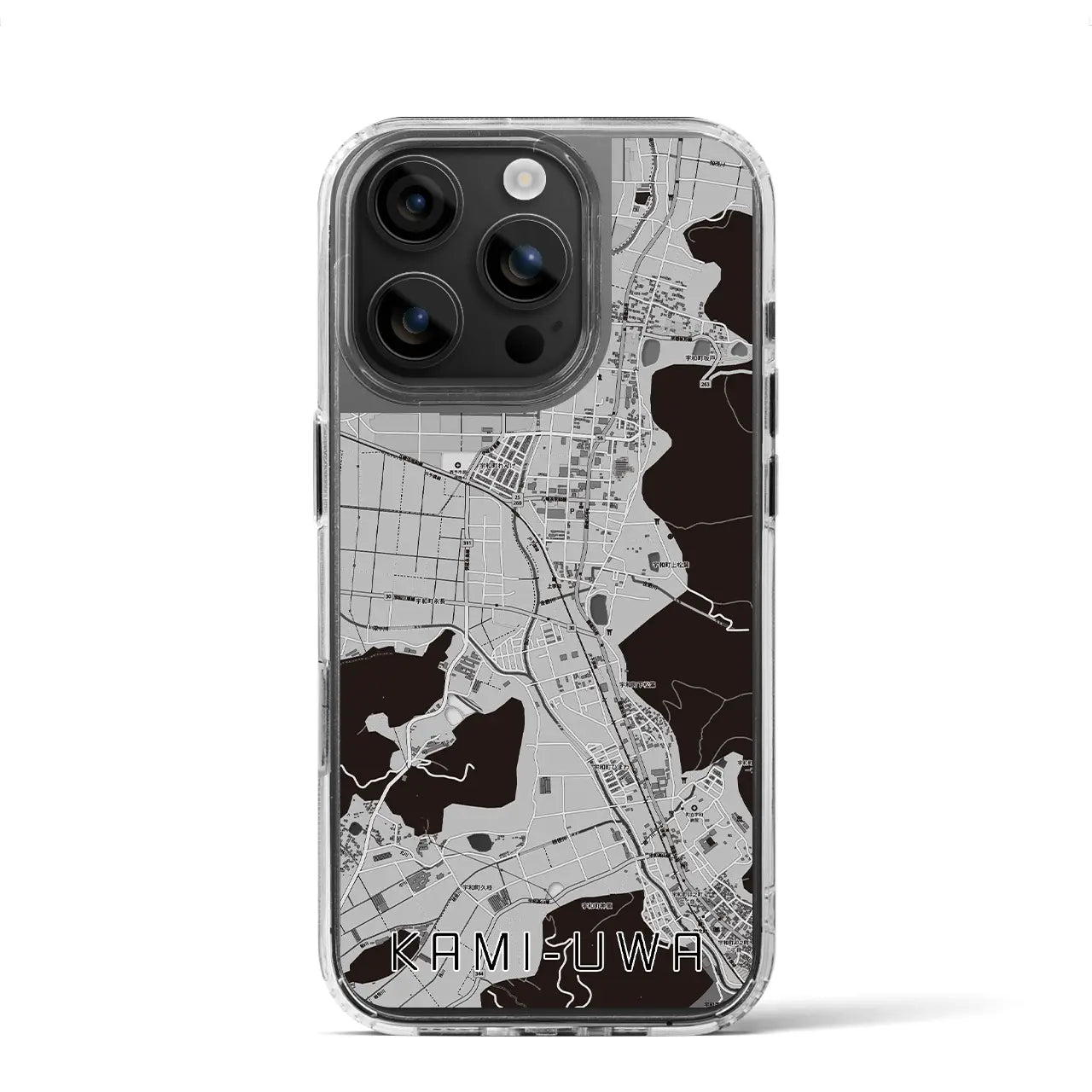 【上宇和(愛媛県)】地図柄iPhoneケース(MagSafeタイプ)