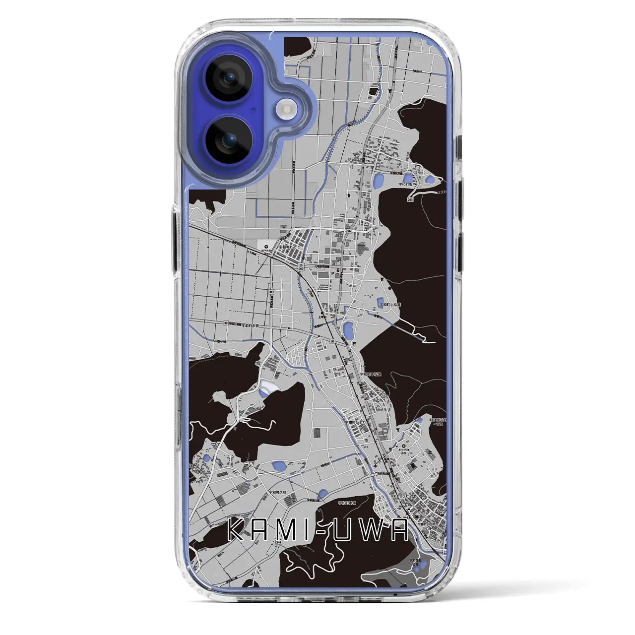 【上宇和(愛媛県)】地図柄iPhoneケース(MagSafeタイプ)