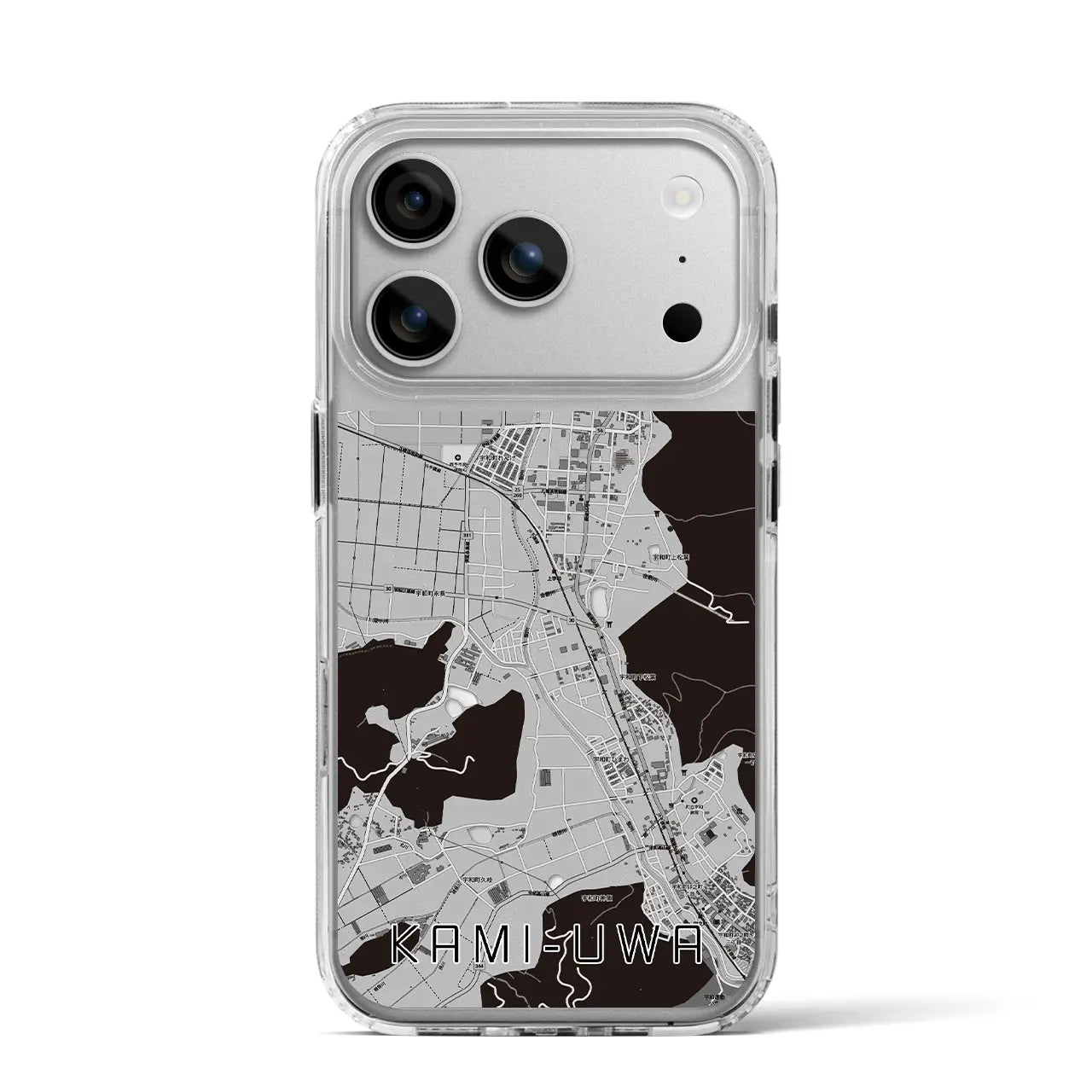 【上宇和(愛媛県)】地図柄iPhoneケース(MagSafeタイプ)