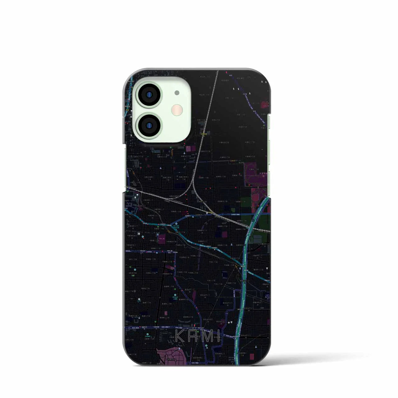 【加美(大阪府)】地図柄iPhoneケース(バックカバータイプ)