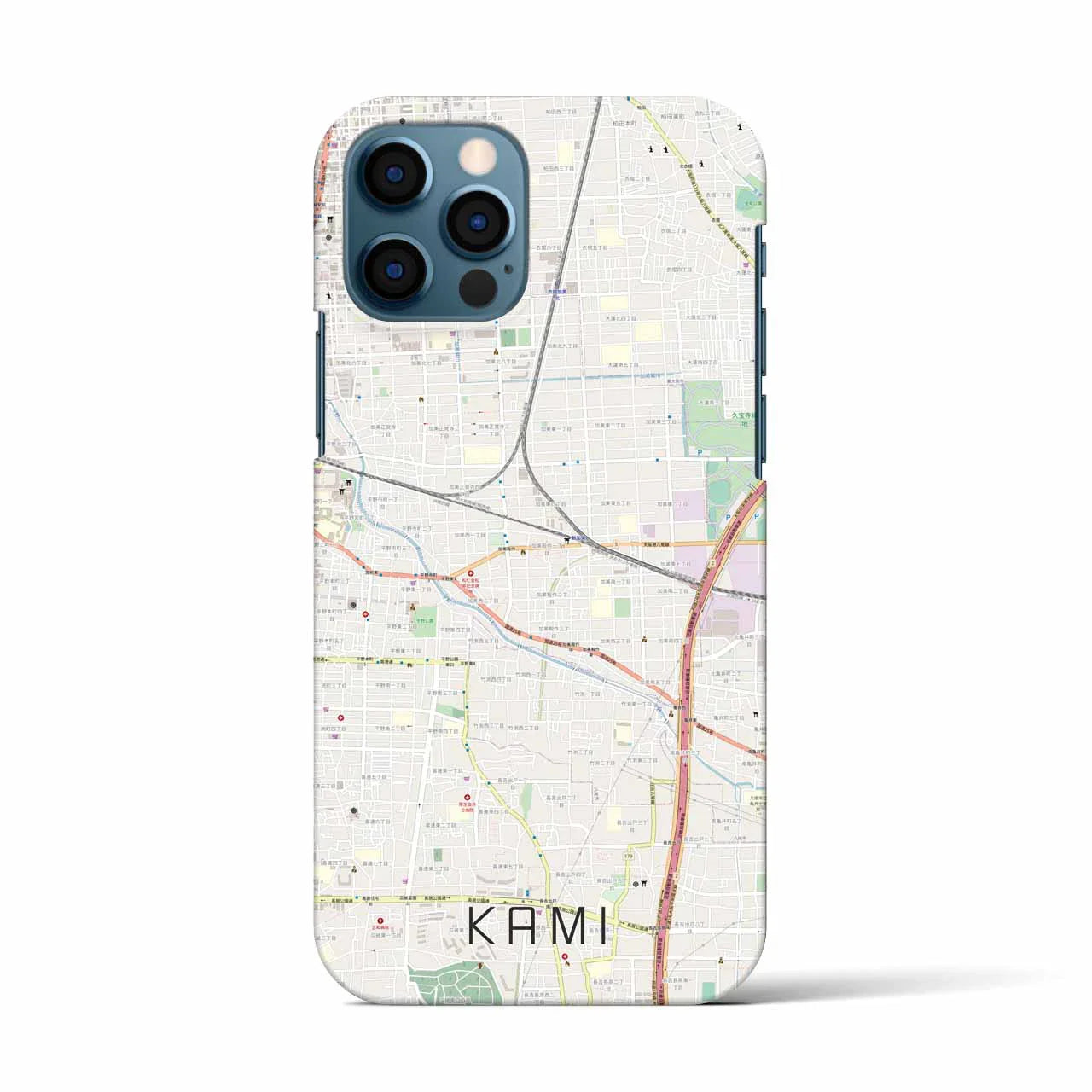 【加美(大阪府)】地図柄iPhoneケース(バックカバータイプ)