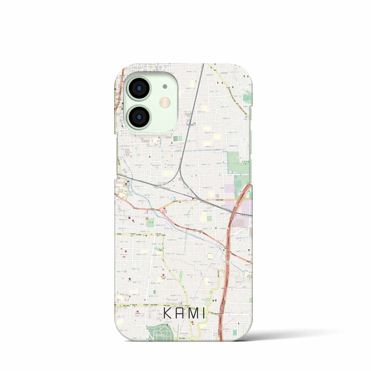 【加美(大阪府)】地図柄iPhoneケース(バックカバータイプ)
