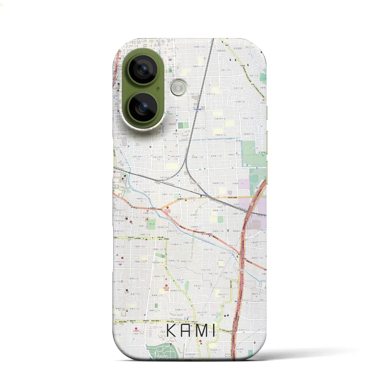 【加美(大阪府)】地図柄iPhoneケース(バックカバータイプ)