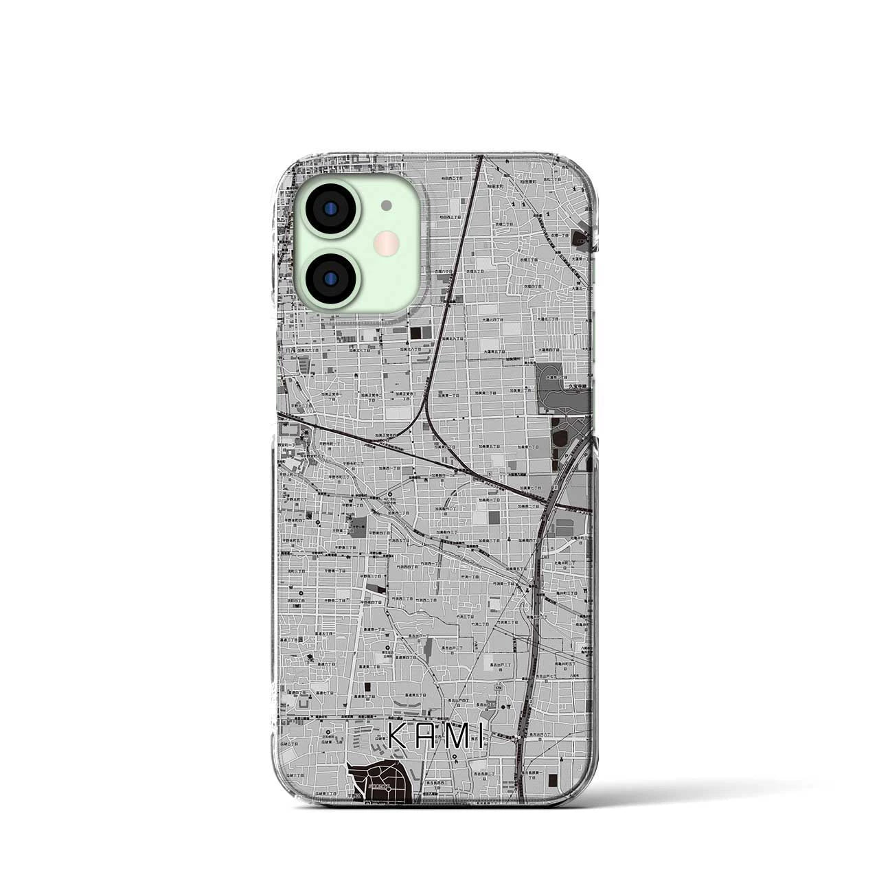 【加美(大阪府)】地図柄iPhoneケース(クリアタイプ)