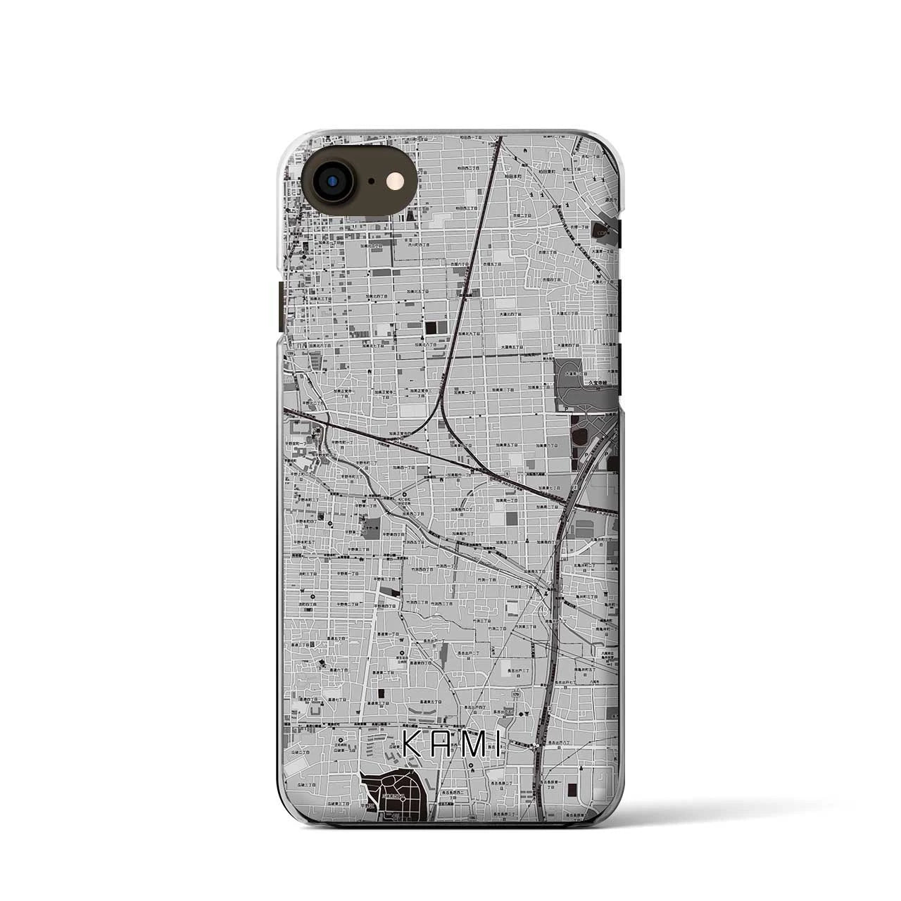 【加美(大阪府)】地図柄iPhoneケース(クリアタイプ)