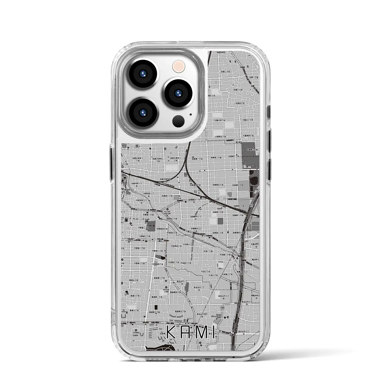 【加美(大阪府)】地図柄iPhoneケース(MagSafeタイプ)